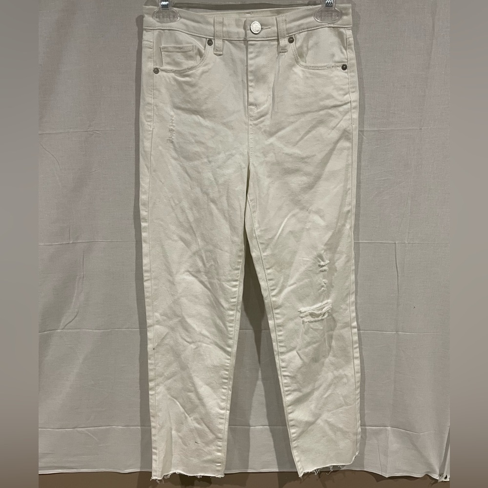 NYC Inc size 26. White jeans high rise crop